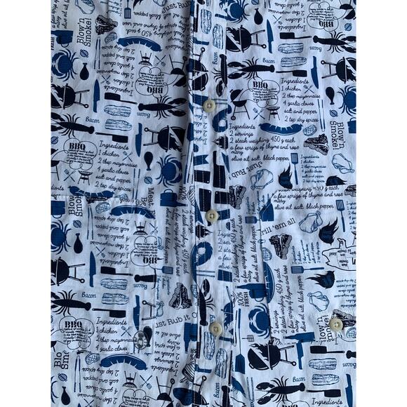 Coleman Men's Backyard BBQ Grilling Button Down Shirt Size Large - Picture 6 of 9